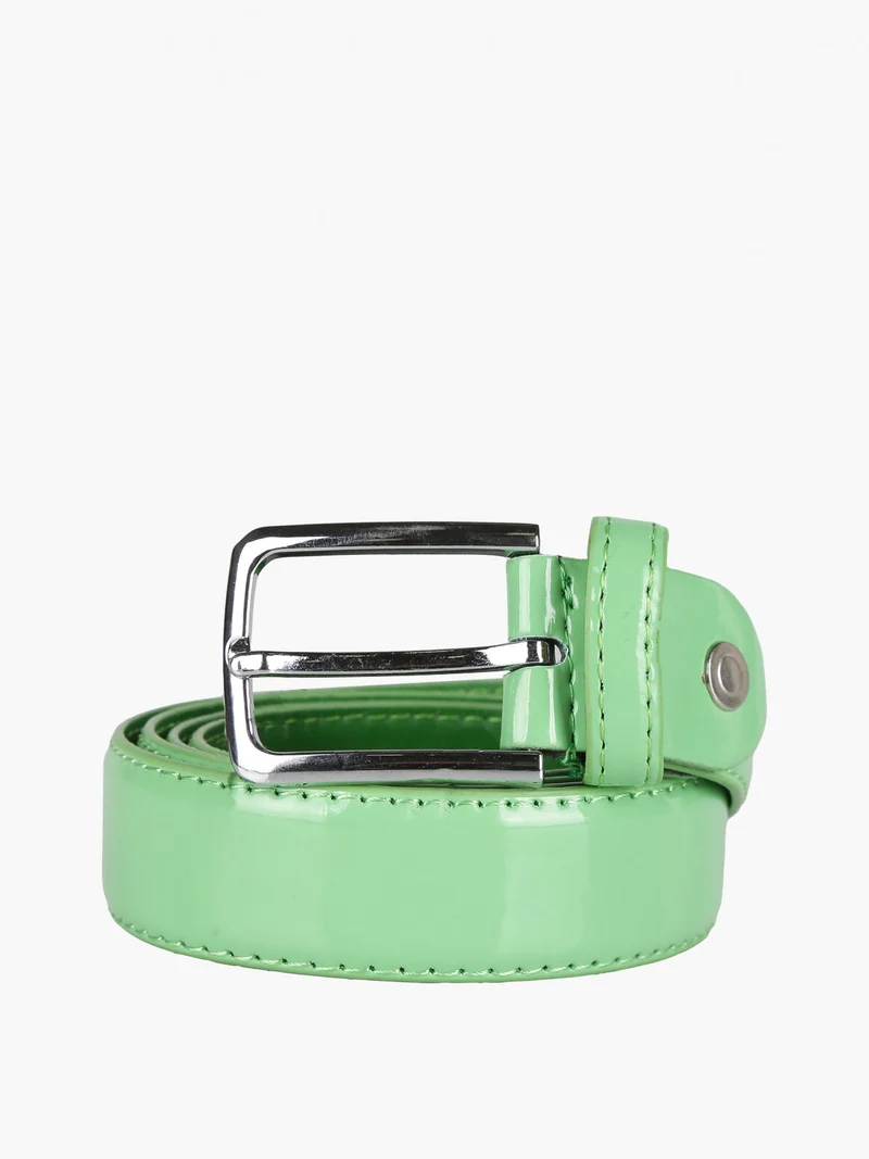 Cintura donna in vernice - verde