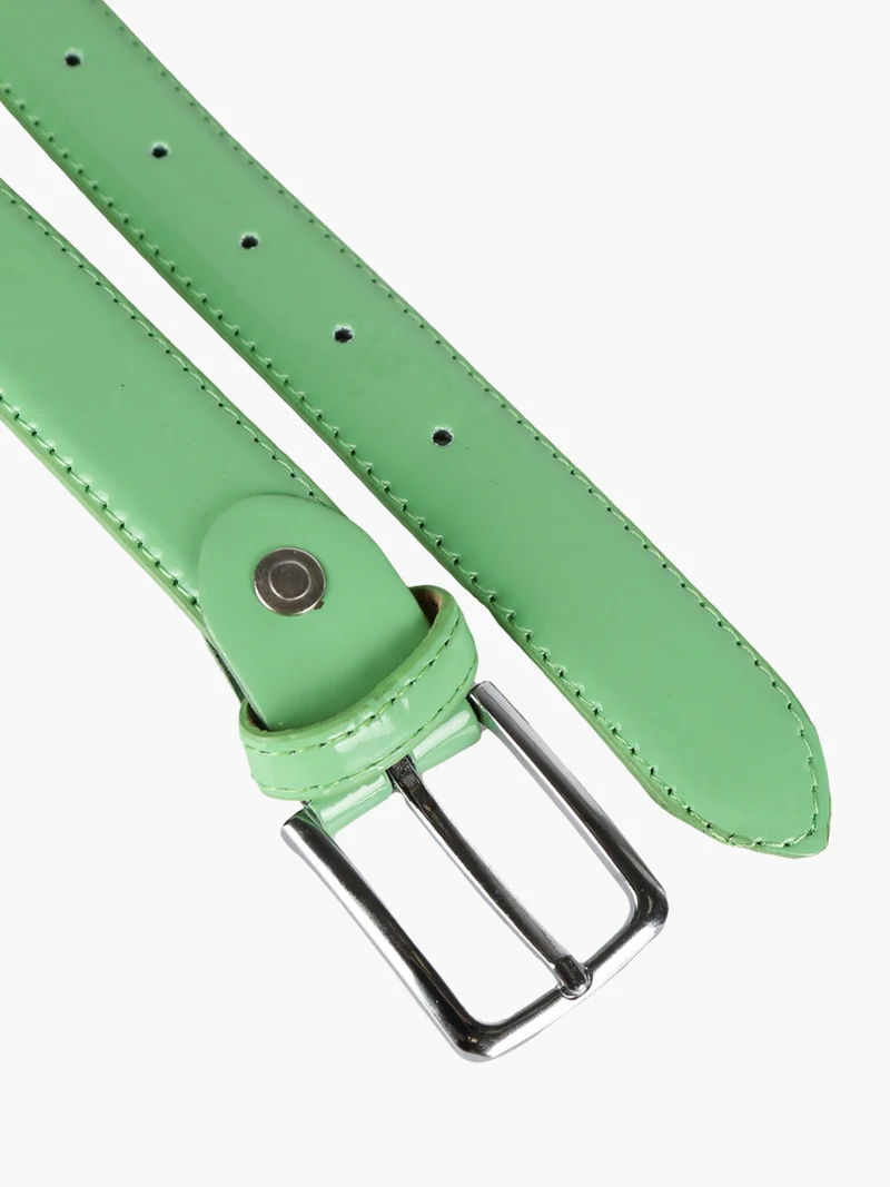 Cintura donna in vernice - verde