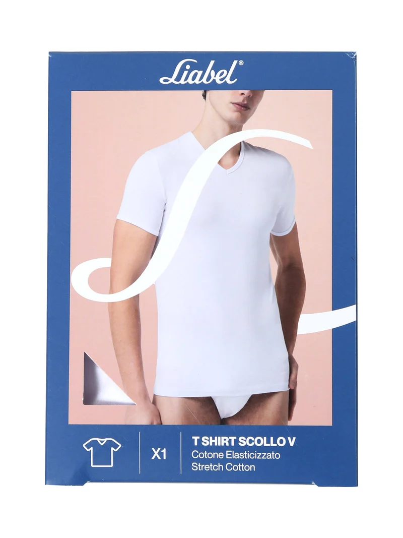 Maglia intima uomo scollo V - bianco