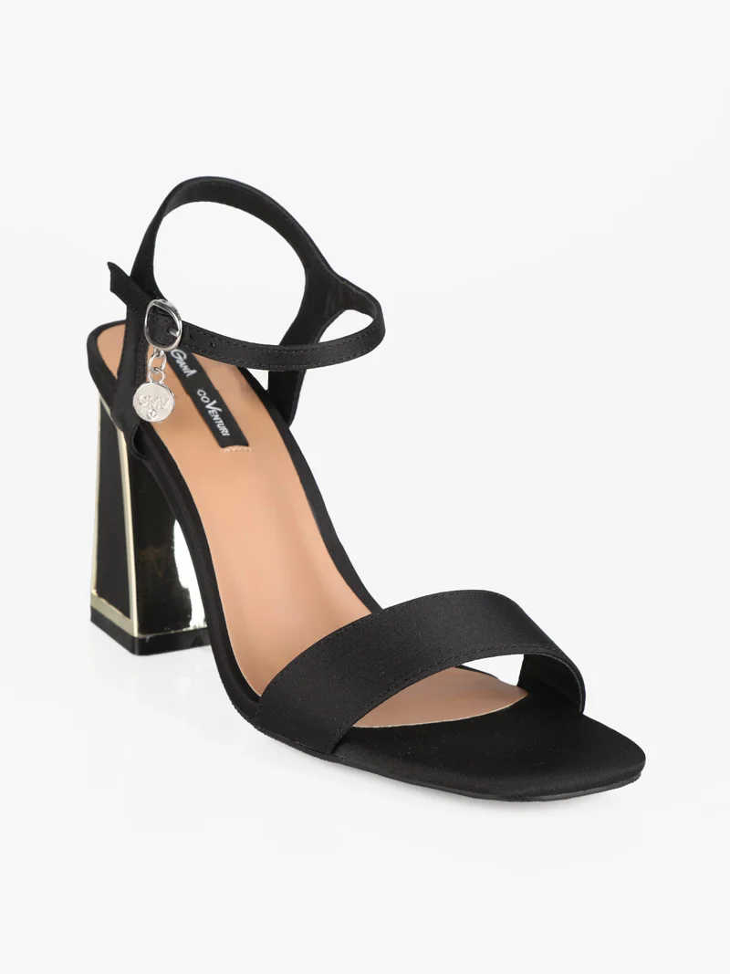 Sandali donna con tacco - nero
