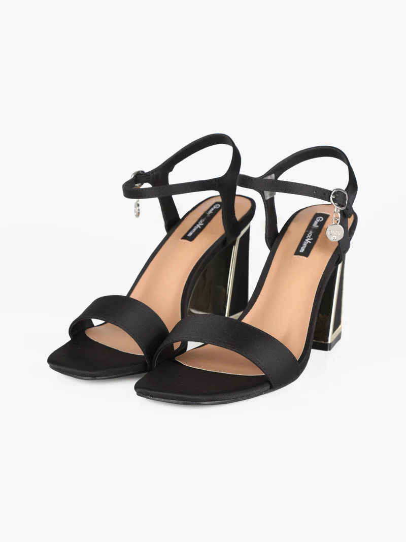Sandali donna con tacco - nero