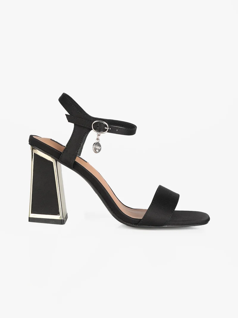 Sandali donna con tacco - nero