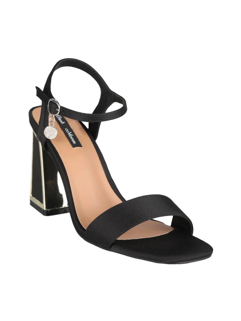 Sandali donna con tacco - nero