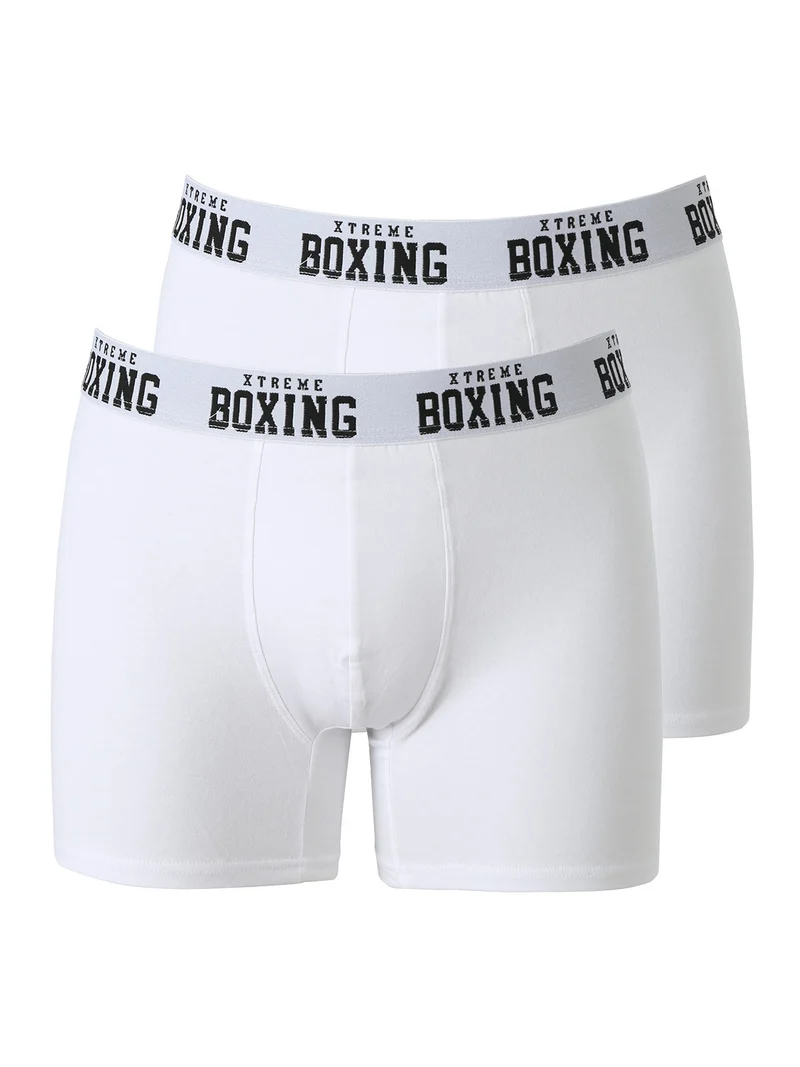 Confezione da 2 boxer uomo in cotone - bianco