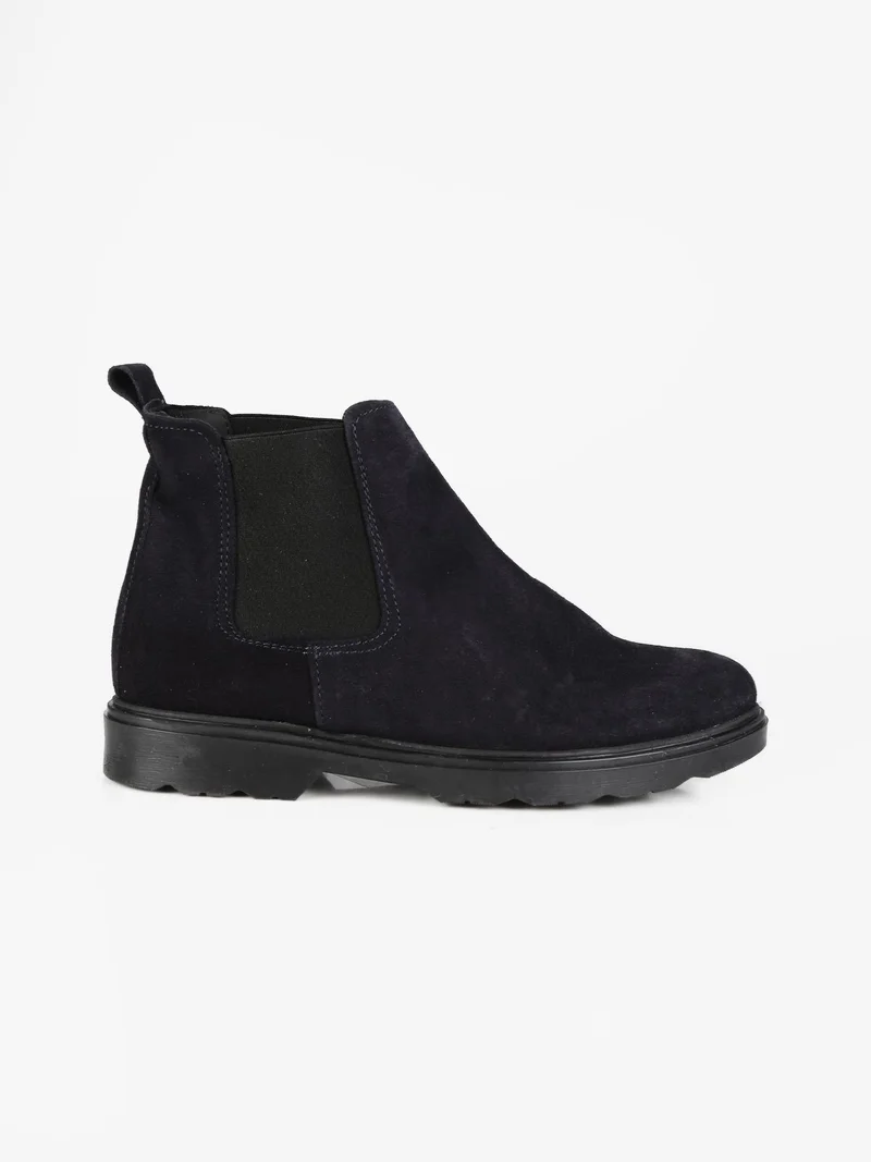 Stivaletti da uomo in pelle - blu scuro