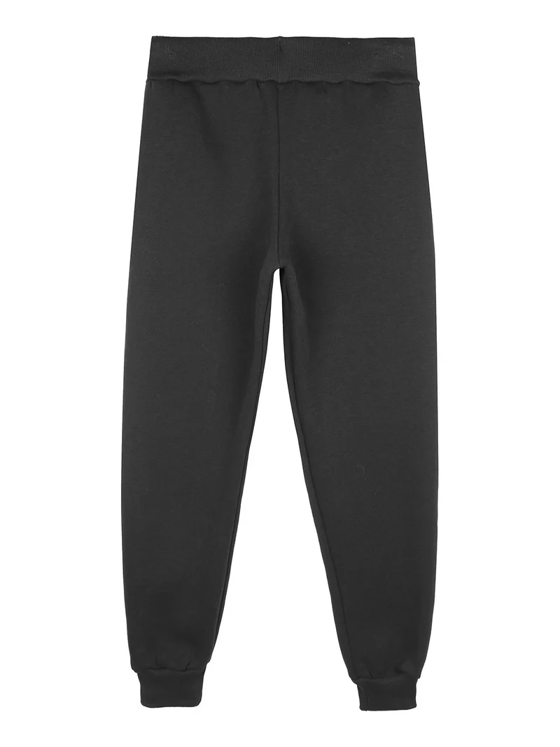 Pantaloni sportivi da ragazzo con polsini - grigio scuro