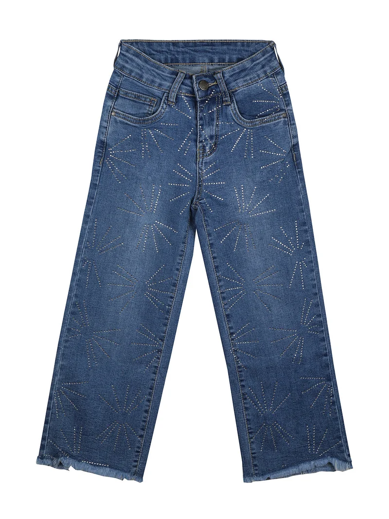 Jeans da bambina con strass - jeans