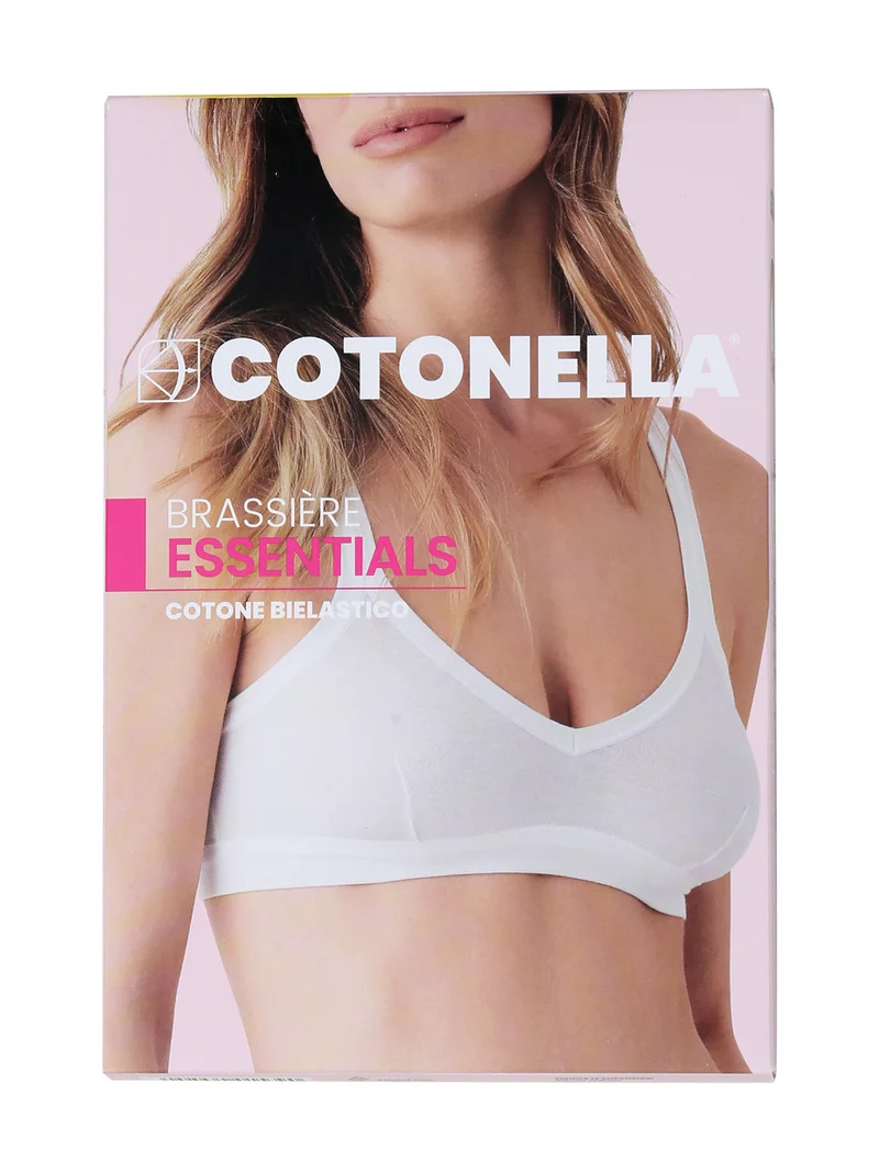 Brassiere donna in cotone bielastico - beige