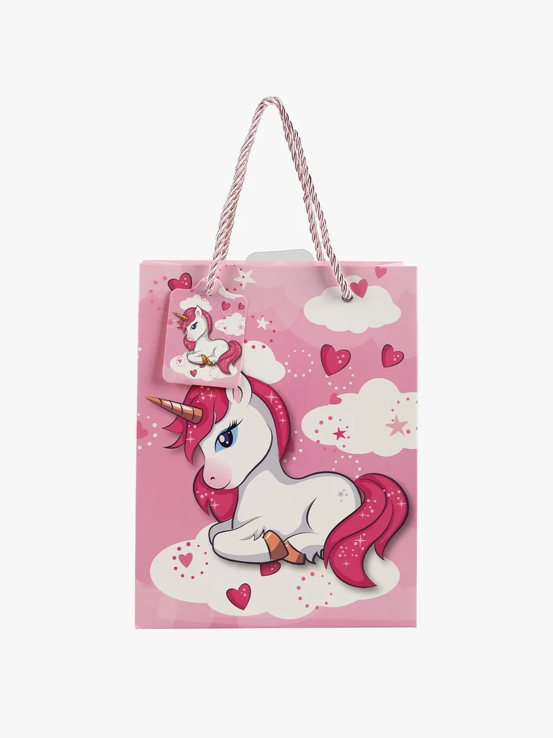 Sacchetto regalo unicorno - rosa