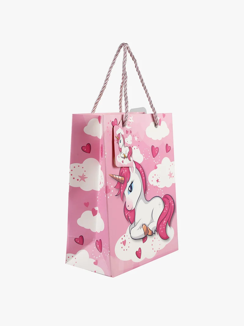 Sacchetto regalo unicorno - rosa