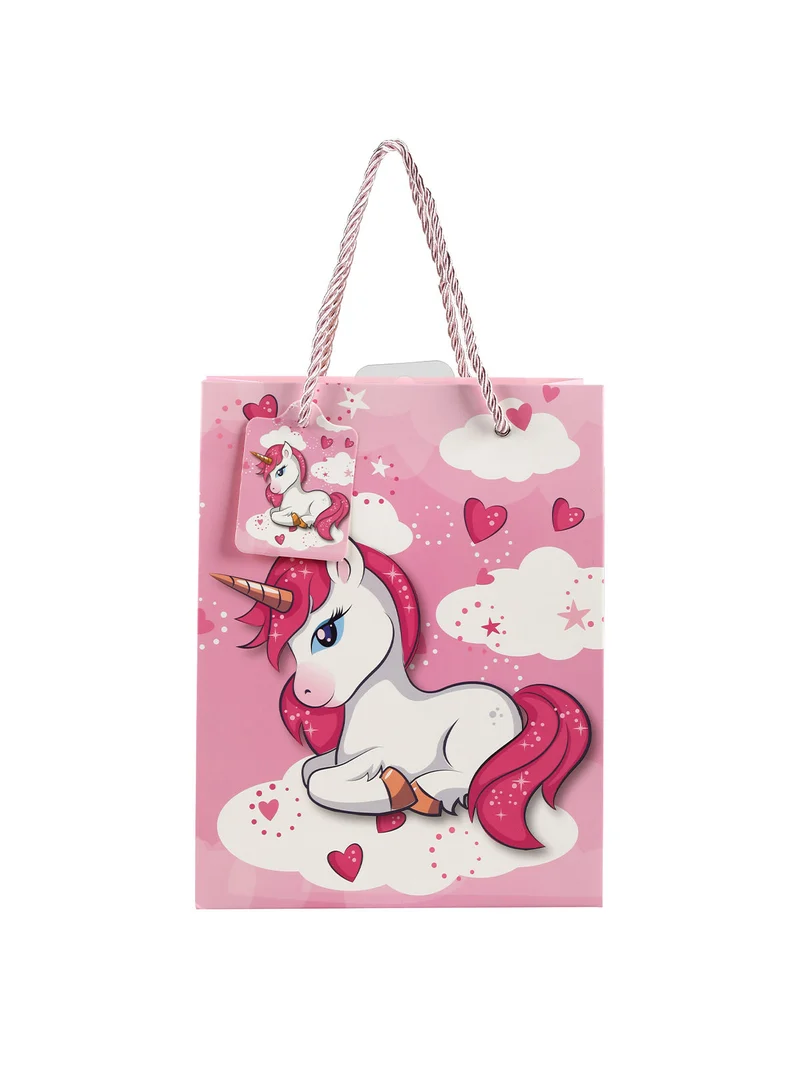 Sacchetto regalo unicorno - rosa
