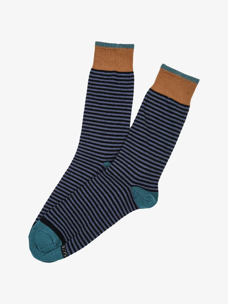 Calze corte da uomo a righe in caldo cotone - jeans
