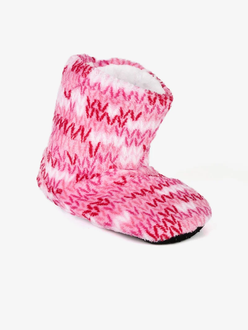 Pantofole chiuse a stivaletto per bambini - rosa