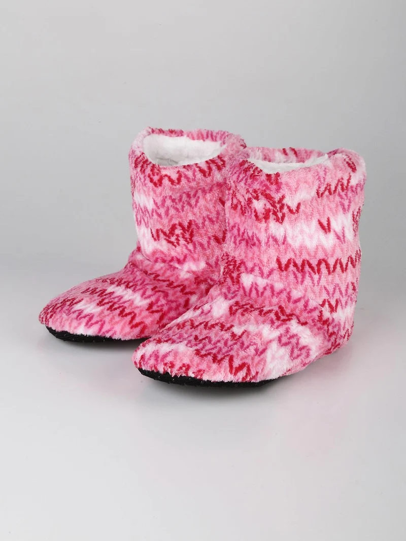 Pantofole chiuse a stivaletto per bambini - rosa