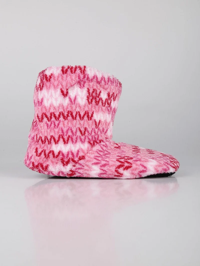 Pantofole chiuse a stivaletto per bambini - rosa