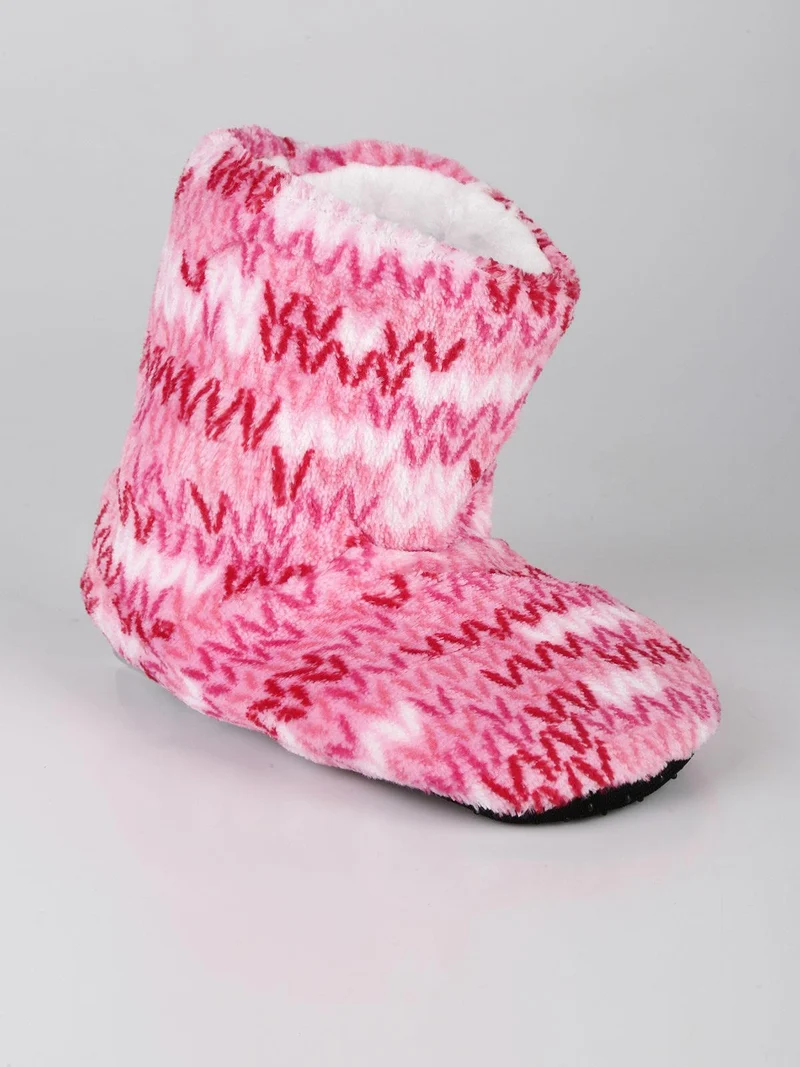 Pantofole chiuse a stivaletto per bambini - rosa
