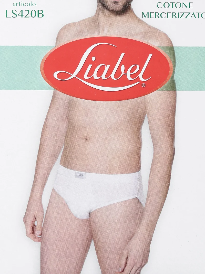 Slip da uomo in cotone mercerizzato - bianco