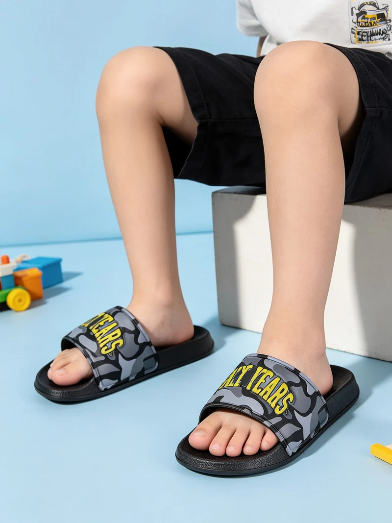 Ciabatte da bambino in gomma - nero