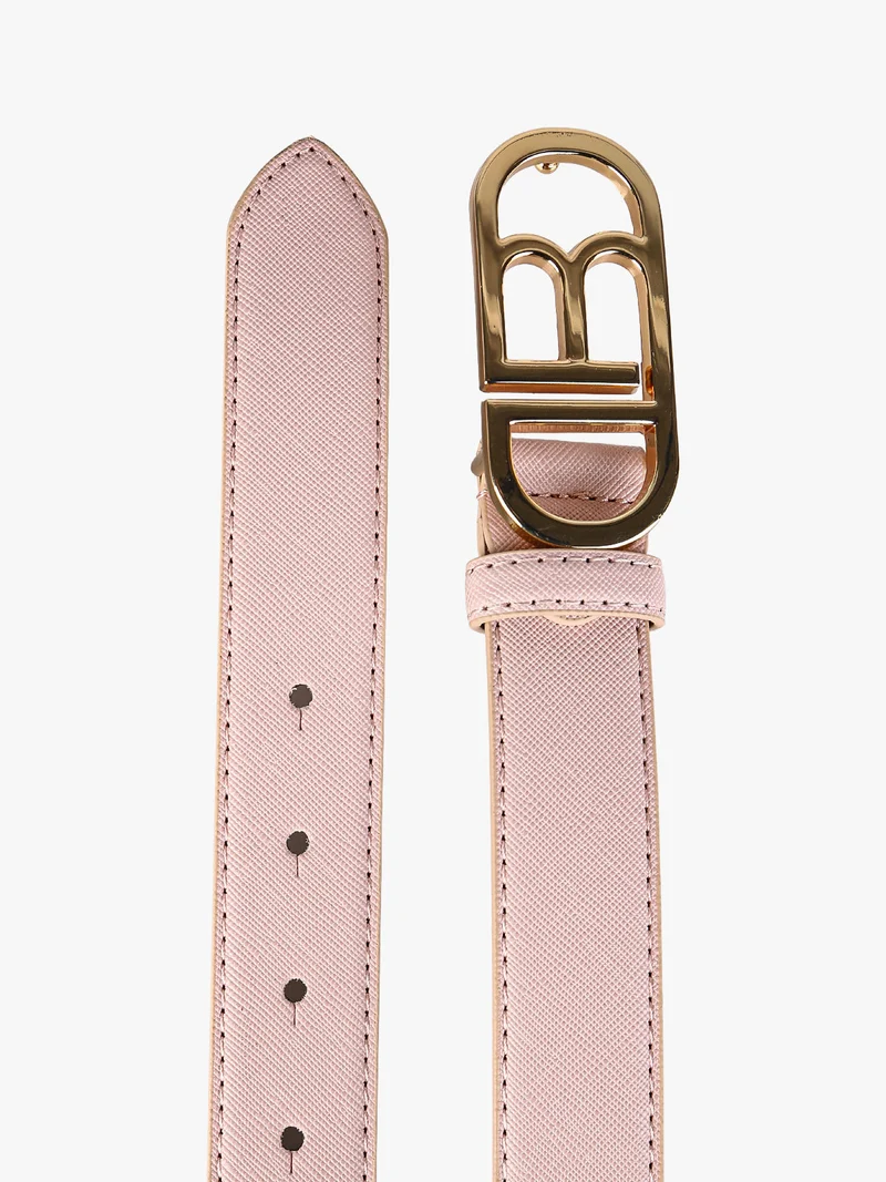 Cintura da donna con logo - cipria