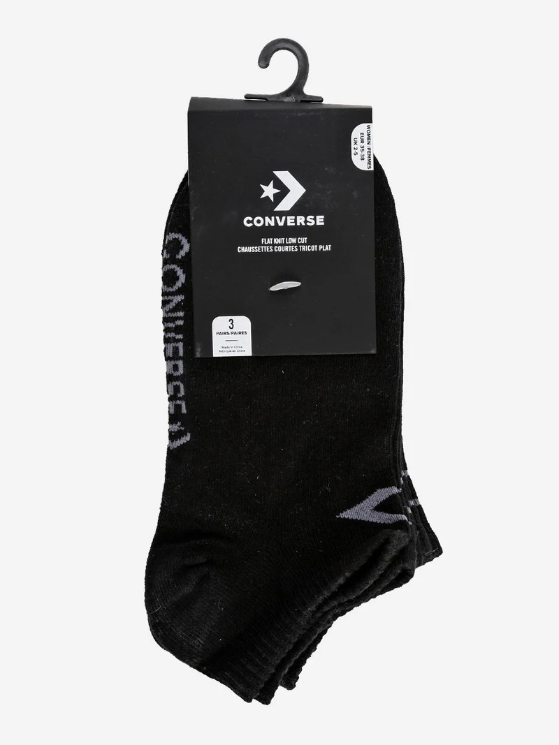 Calze corte in cotone 3 paia - nero