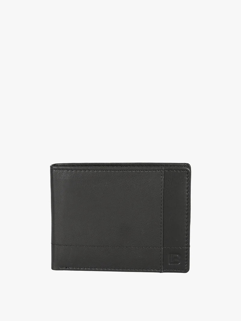 Portafoglio in pelle da uomo - nero