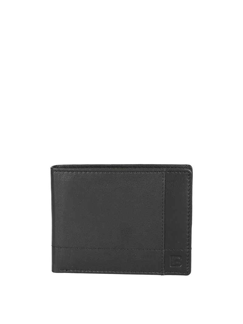 Portafoglio in pelle da uomo - nero