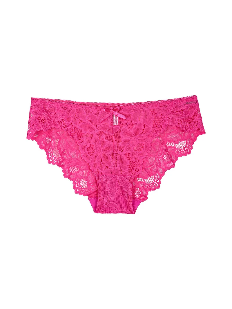 Slip donna in pizzo - fucsia