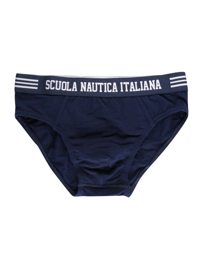 Slip con elastico a vista - blu