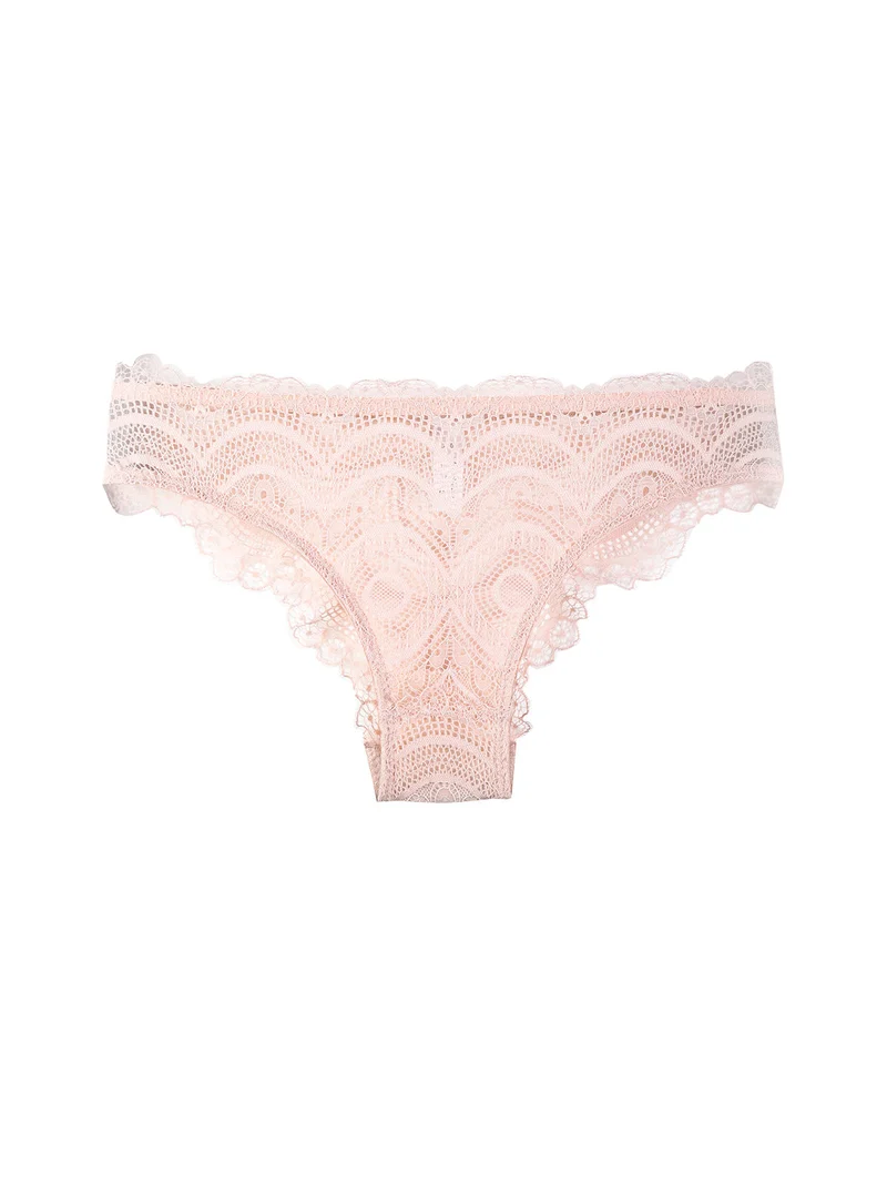 FIONA Slip donna in pizzo - cipria