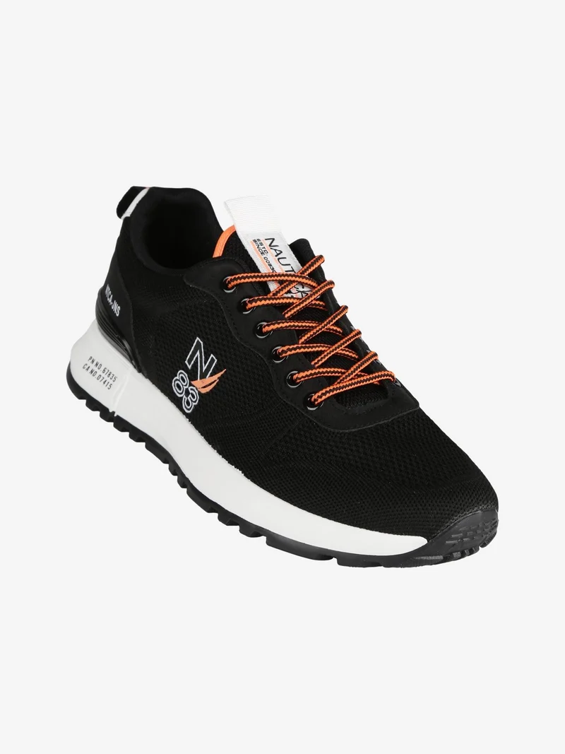 Sneakers stringata da uomo - nero