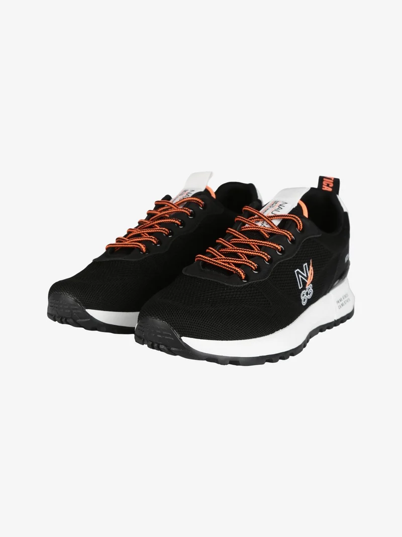 Sneakers stringata da uomo - nero