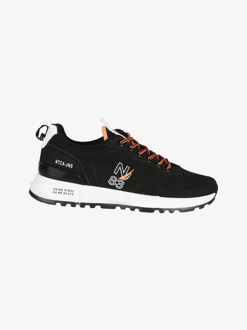 Sneakers stringata da uomo - nero
