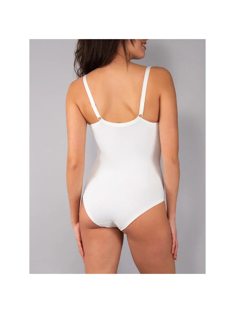 AR42 Body donna con pizzo coppa C con ferretto - panna