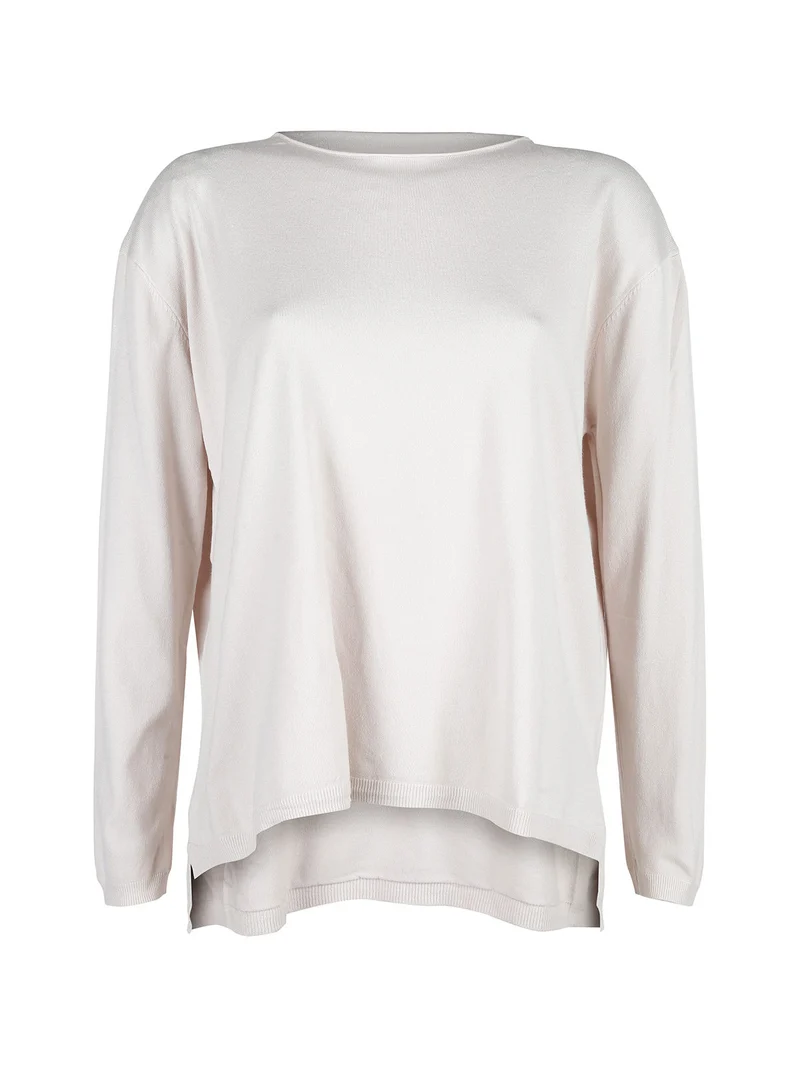 Pullover donna oversize in maglia - beige