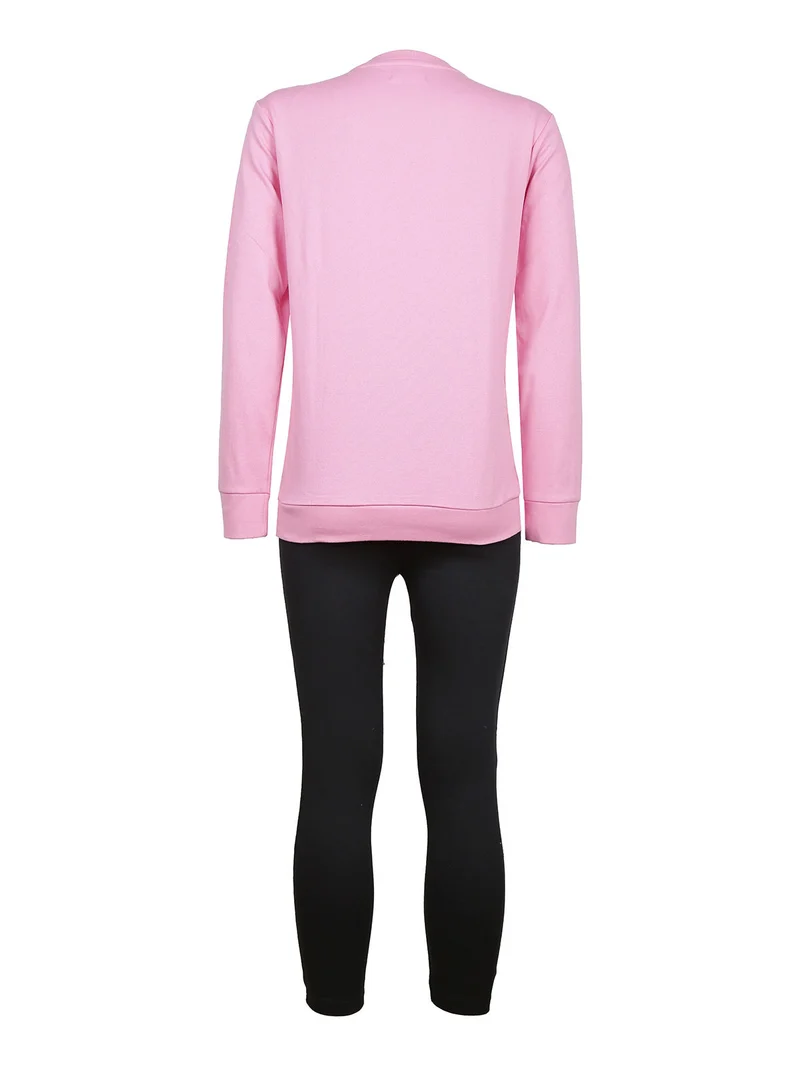 Pigiama lungo donna in caldo cotone - rosa