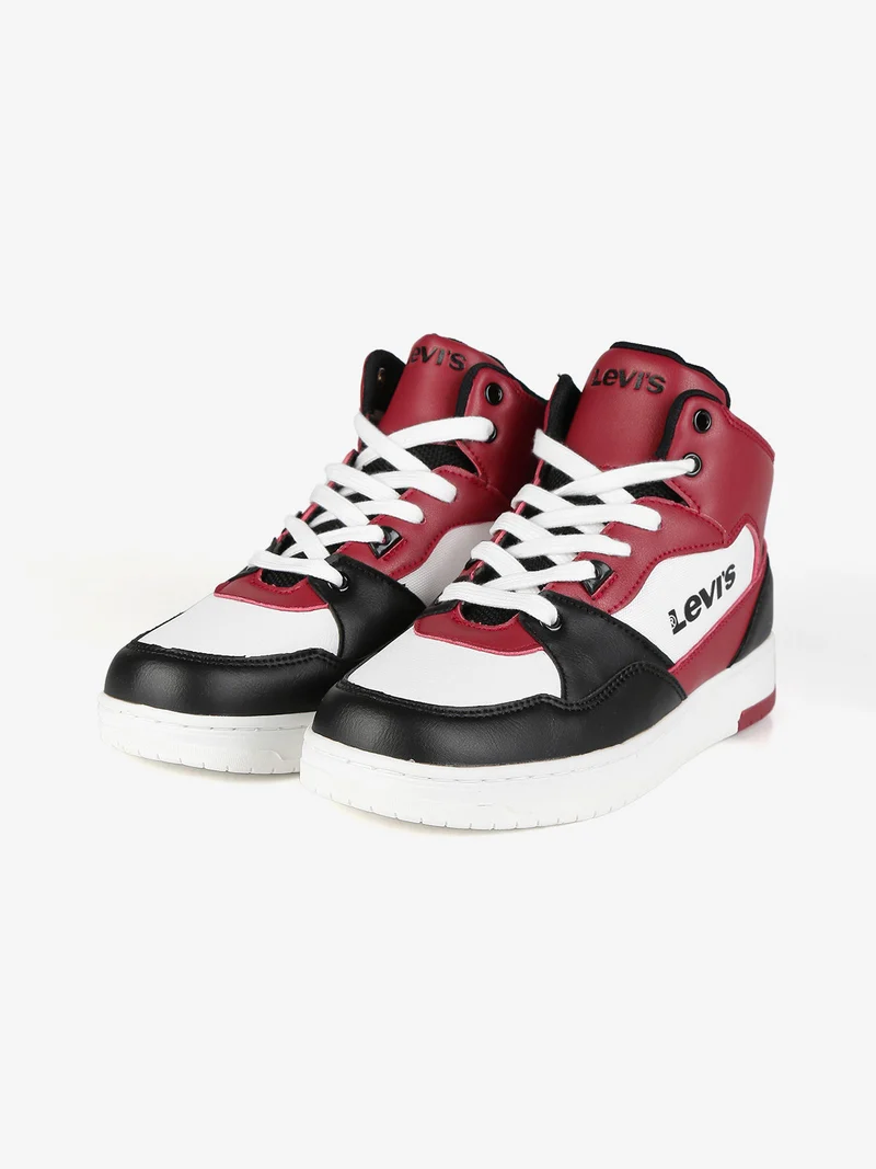 Block VIRV0013T Sneakers alte da ragazzo bicolor - rosso