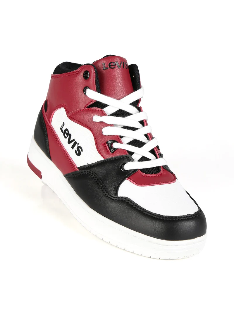 Block VIRV0013T Sneakers alte da ragazzo bicolor - rosso