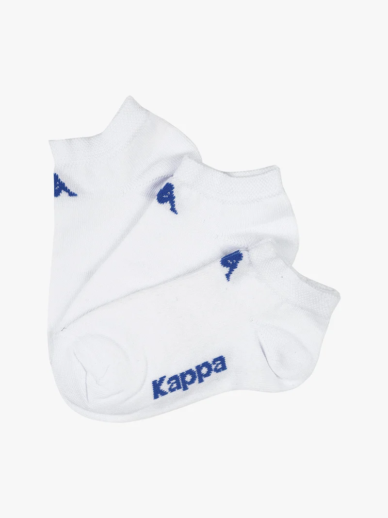 Calze corte 3 paia da bambino in cotone - bianco