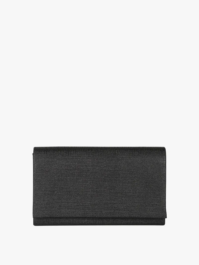 Pochette donna con lurex - nero
