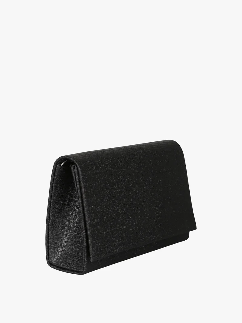 Pochette donna con lurex - nero