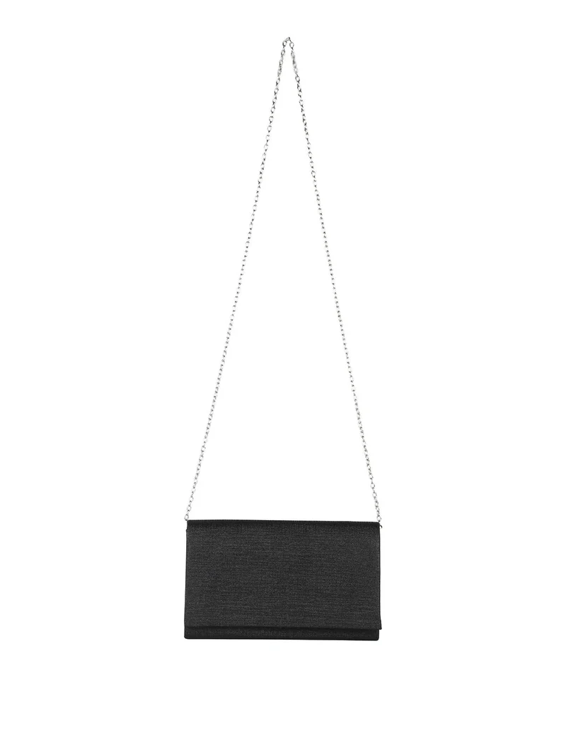 Pochette donna con lurex - nero