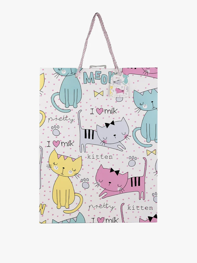 Sacchetto da regalo gatti - multicolore