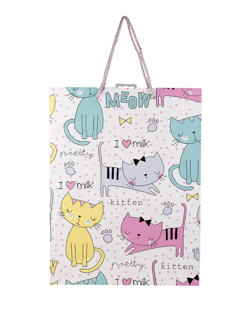 Sacchetto da regalo gatti - multicolore