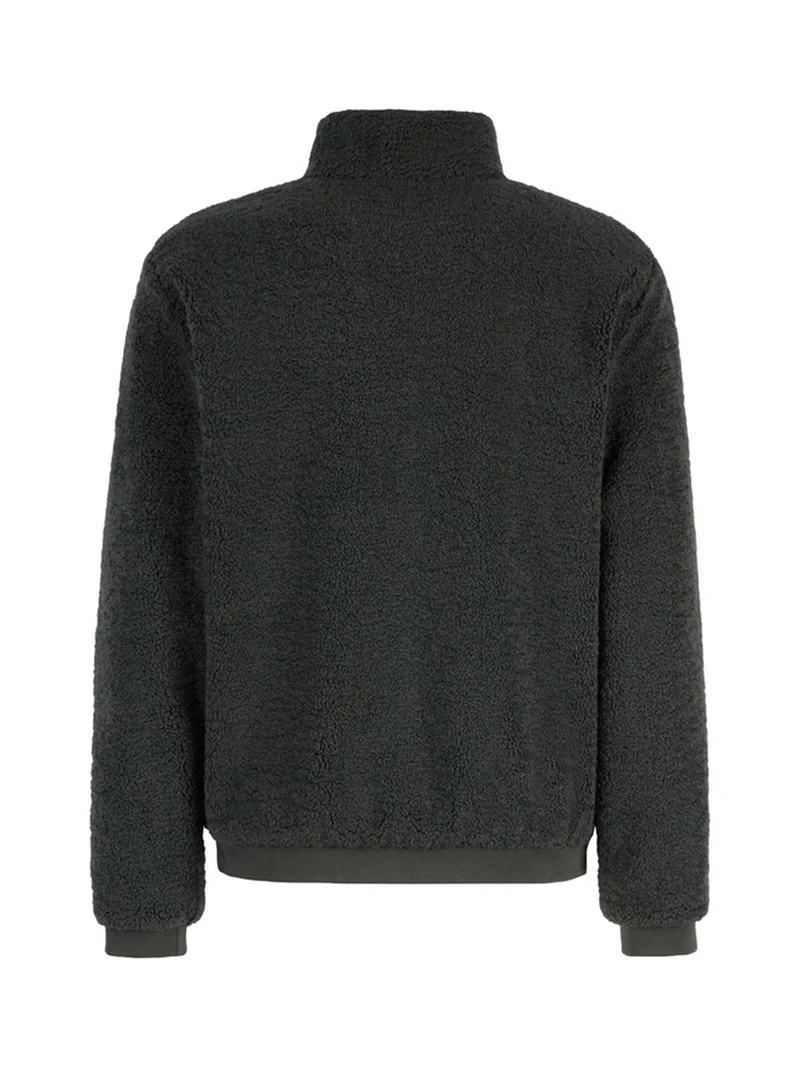 SWEATER Giacca reversibile da uomo con zip - militare