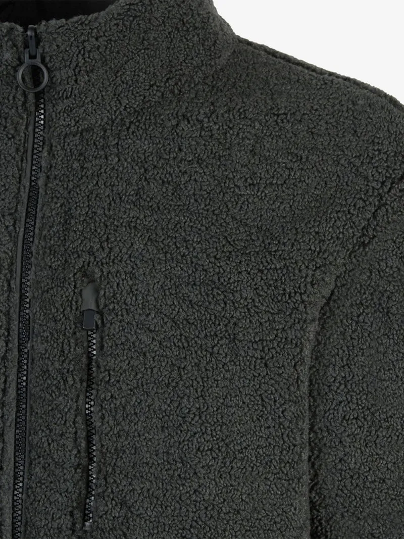 SWEATER Giacca reversibile da uomo con zip - militare