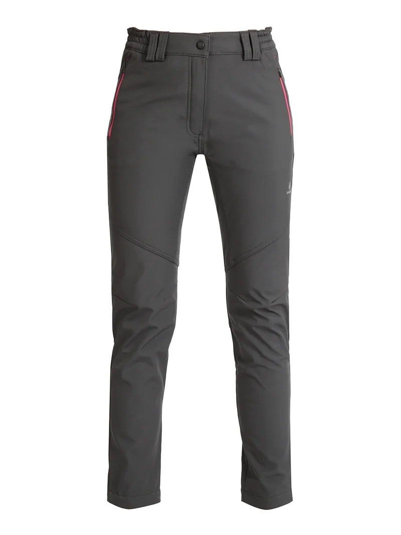 Pantaloni sportivi da donna in tessuto tecnico - grigio scuro