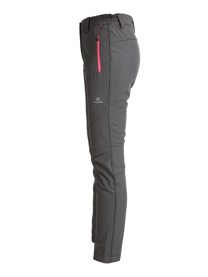 Pantaloni sportivi da donna in tessuto tecnico - grigio scuro
