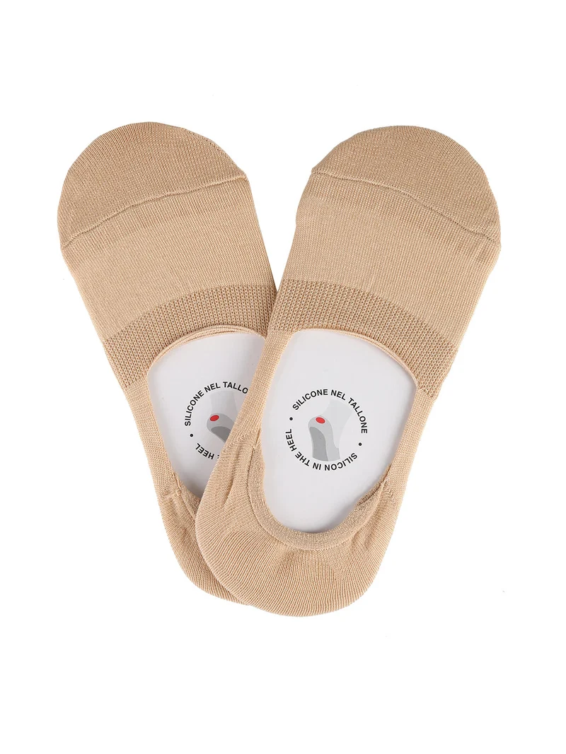 2 Paia di fantasmini unisex in filo di scozia - nudo