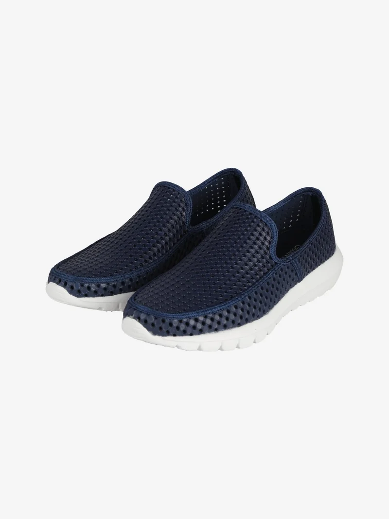 Scarpe uomo slip on traforate - blu scuro