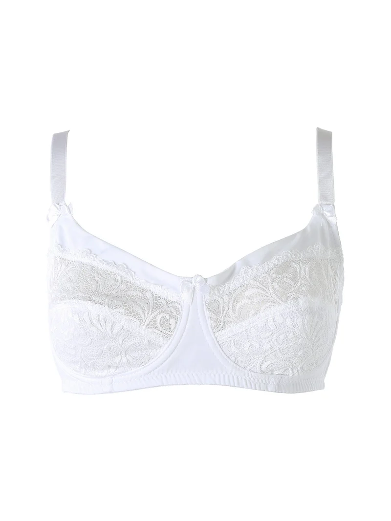 PRIMULA Reggiseno strutturato con pizzo senza imbottitura e senza ferretto COPPA C - bianco